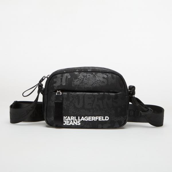 Kabelka Karl Lagerfeld Jeans Nylon Camera Bag Aop Aop Logo-Black Universal
