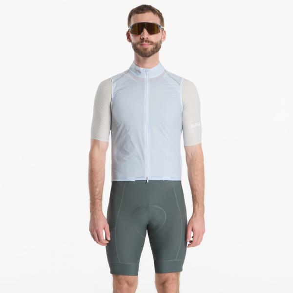 Vesta Rapha Men's Brevet Element Wind Gilet Ice/ Silver XL