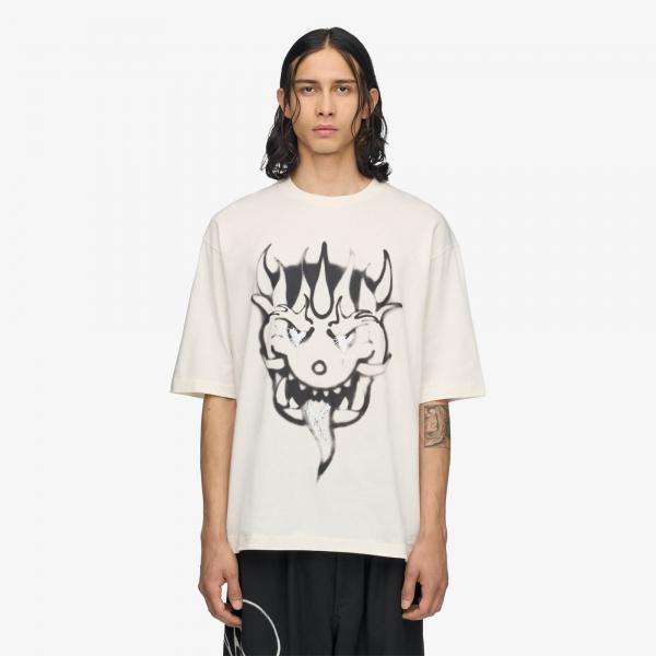 Tričko Y-3 Chito Graphic Short Sleeve Tee Chalk White L