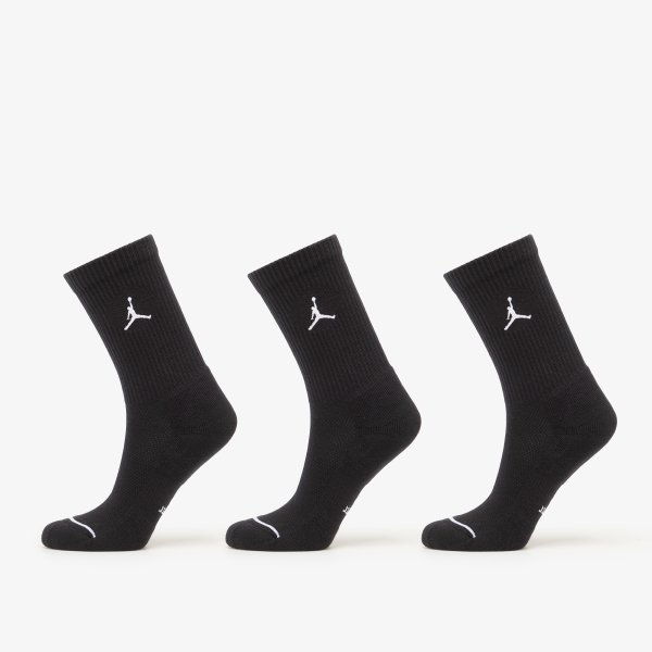 Ponožky Jordan Everyday Crew Socks 3-Pack Black/ White L