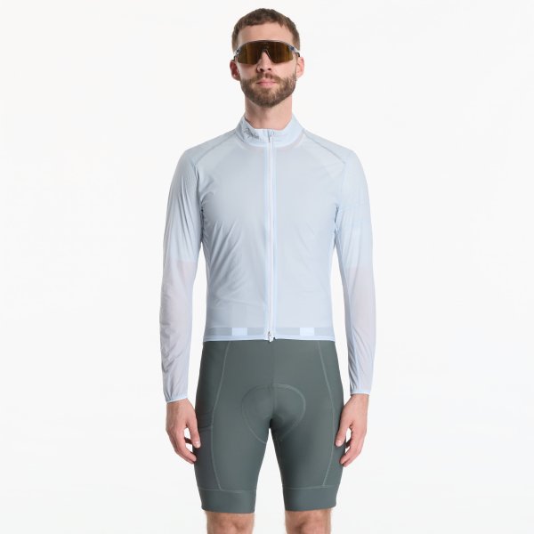 Větrovka Rapha Men's Brevet Element Wind Jacket Ice/ Silver L