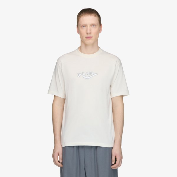 Tričko Y-3 Liquid Logo Short Sleeve Tee UNISEX Chalk White XL