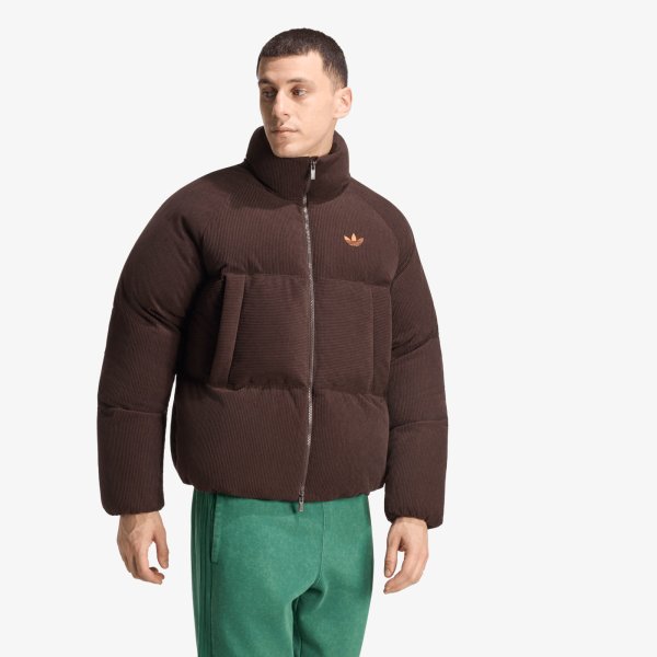 Bunda adidas Corduroy Puffer Jacket Aurora Coffee XL
