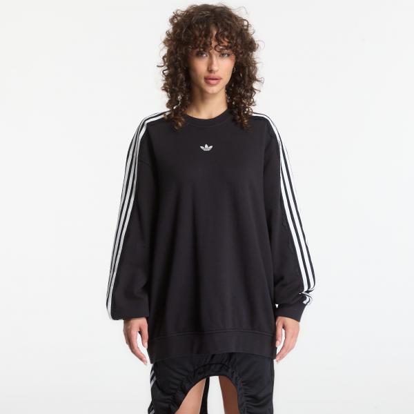 Mikina adidas Lace 3 Stripes Crew Black S