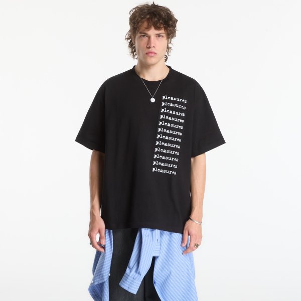 Tričko PLEASURES Slip Pocket Shirt Black S