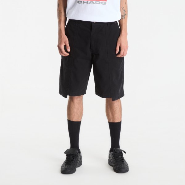 Šortky PLEASURES Clash Work Shorts Black 32