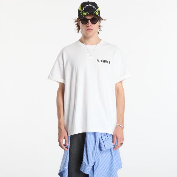 Tričko PLEASURES Impact Heavyweight Shirt White S