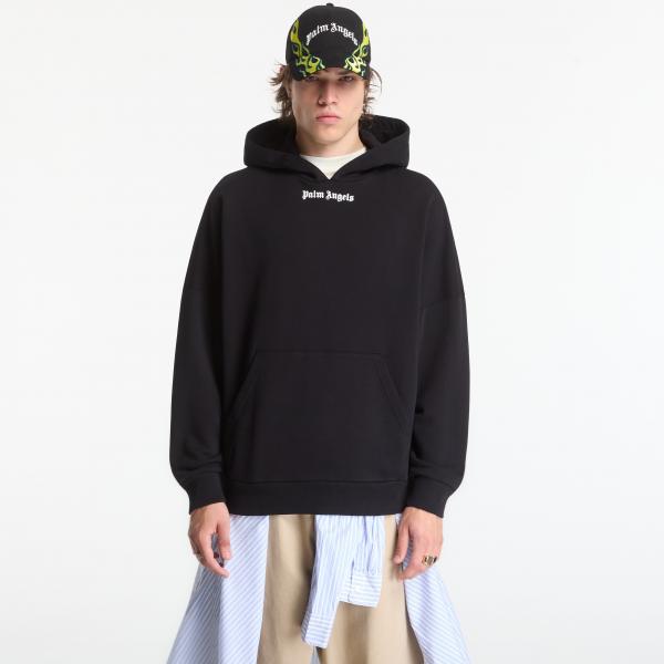 Mikina Palm Angels Classic Logo Over Hoodie Black/ Off White L
