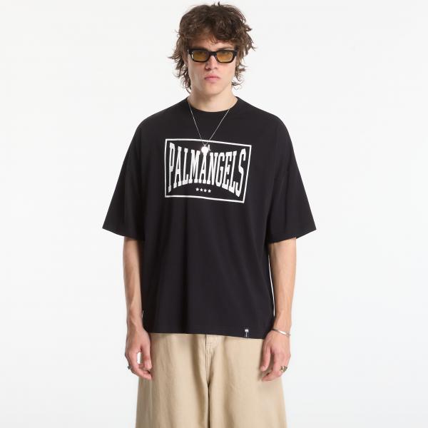 Tričko Palm Angels Vintage Box Logo Loose Tee Black/ Off White L