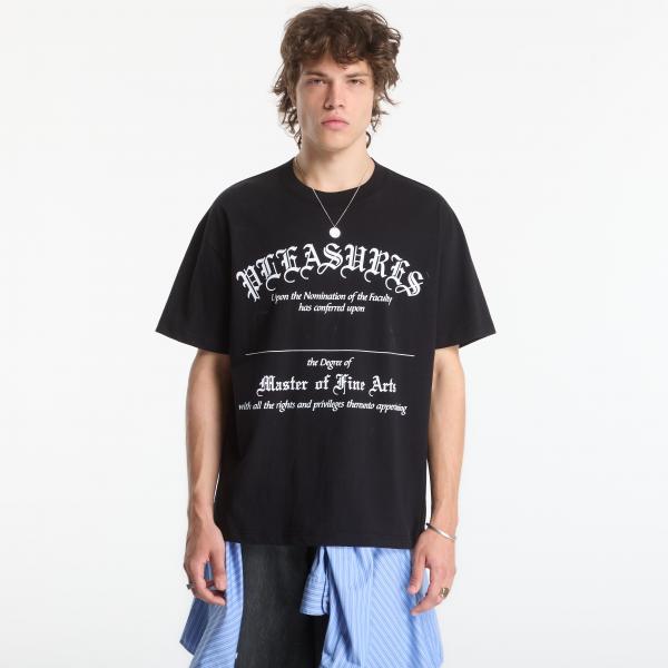 Tričko PLEASURES Degree T-Shirt Black S