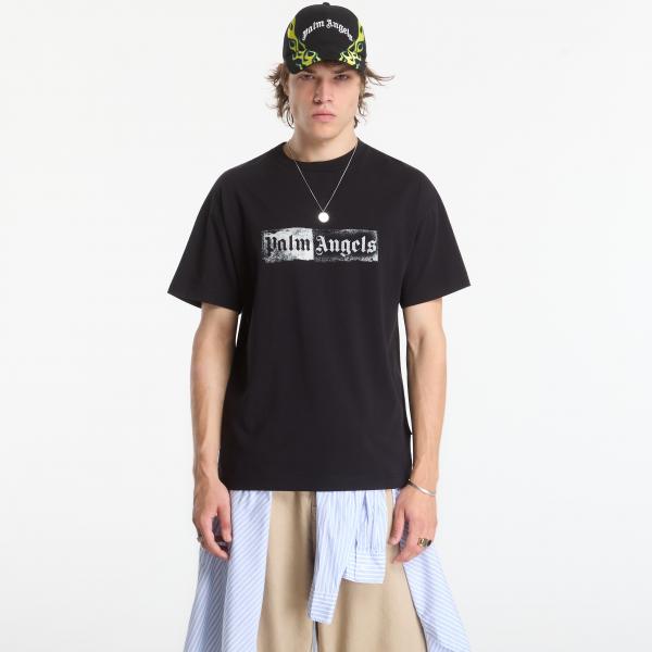 Tričko Palm Angels Stamp Logo Regular Tee Black/ Off White S