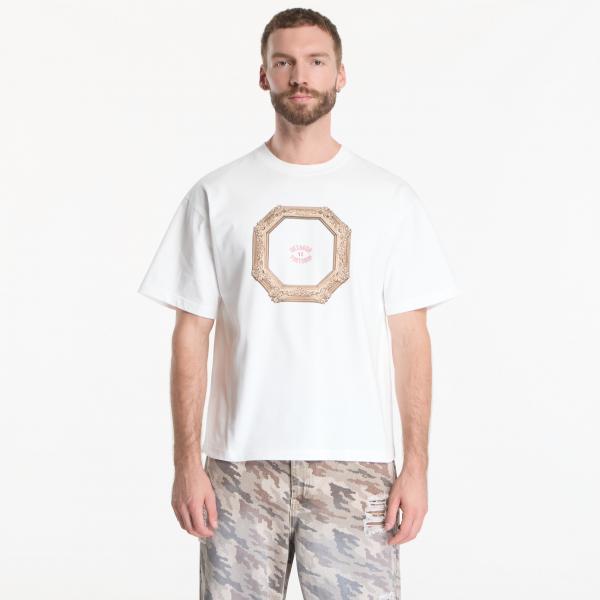 Tričko Footshop x Oktagon T-Shirt Frame White L