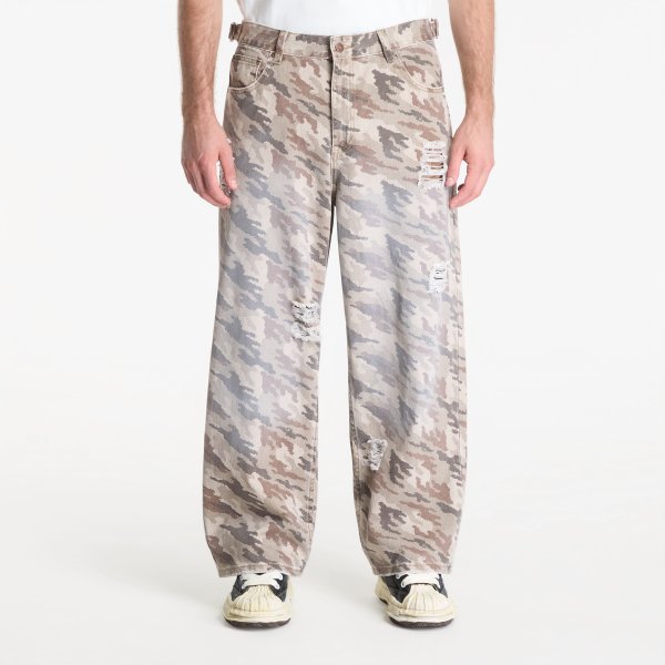 Džíny Footshop x Oktagon Camo Pants Brown 34