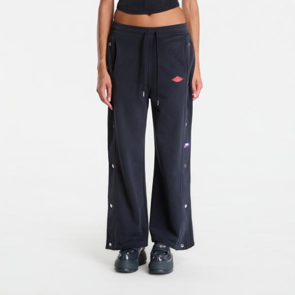 Tepláky Jordan Flight Fleece Women's French Terry Snap Pants Black/ University Red M