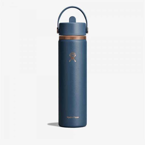Láhev Hydro Flask 710 ml Wide Flex Straw Cap Harbor Blue Arc 710 ml