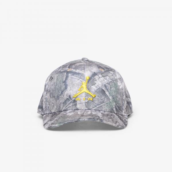 Kšiltovka Jordan Rise Structured Camo Hat White/ Bright Citron S/M