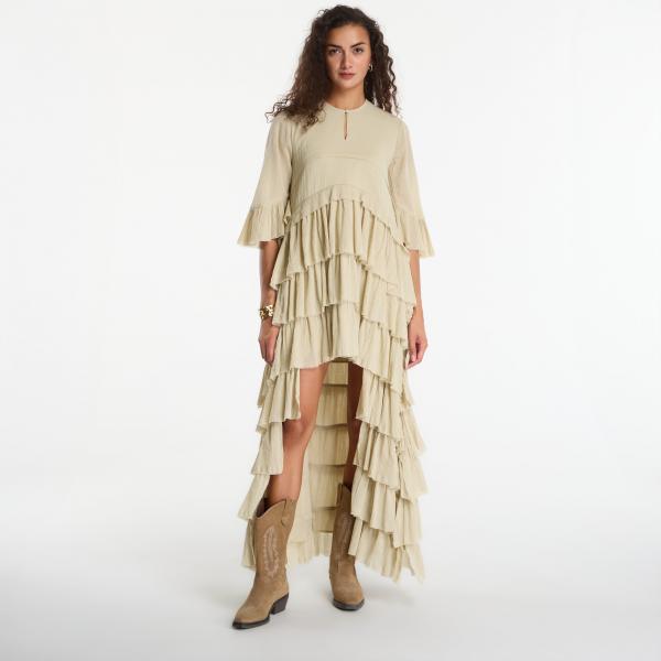 Šaty AllSaints Cavarly Ssmaxi Dress Haze Green 6