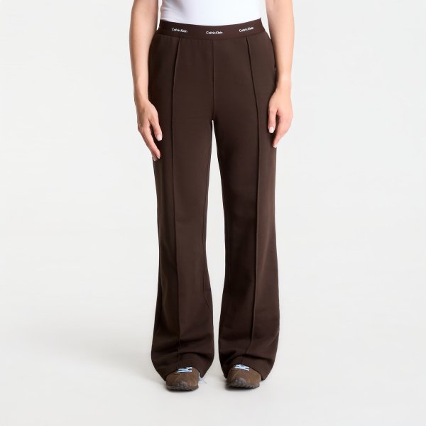 Tepláky Calvin Klein Jeans Terry Logo Waistband Track Pant Dark Coffee M