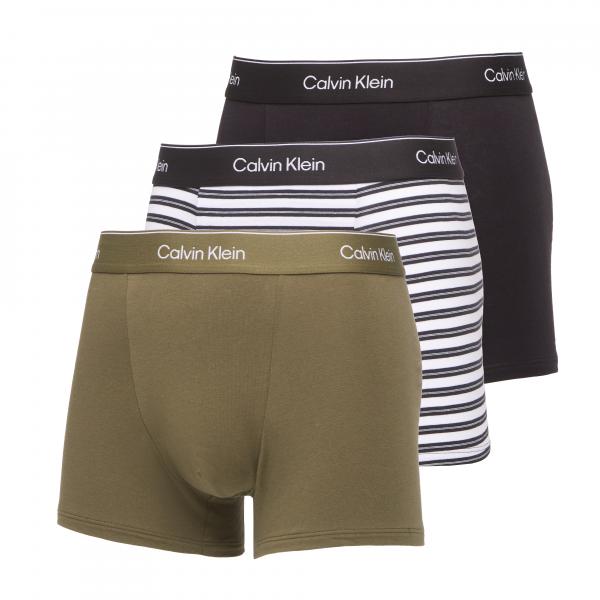 Boxerky Calvin Klein Relaxed Fit Trunk 3-Pack Black/ Olive L