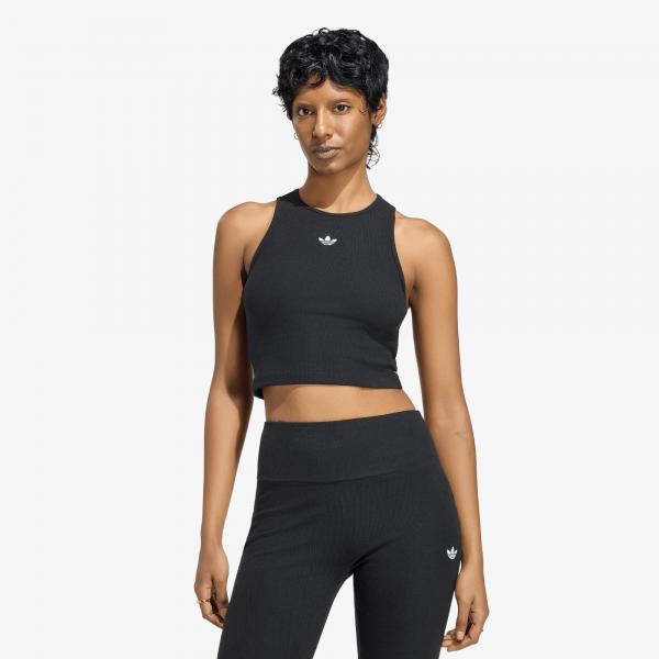 Tílko adidas Essentials Rib Tank Top Black XS