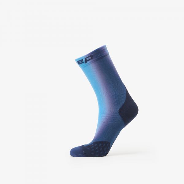 Ponožky CEP Men's Core Run Gradient Mid Cut Compression Socks 1-Pack Blue M