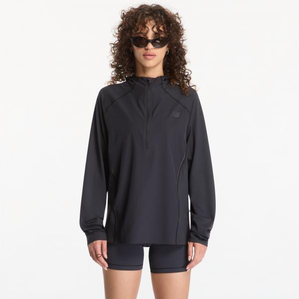Tričko New Balance Reflective n Hoodie Black/ Black Reflective M