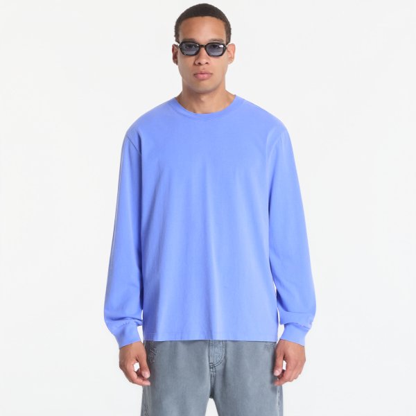 Tričko A.P.C. Long Sleeve T-Shirt Winter 26 UNISEX Blueberry L
