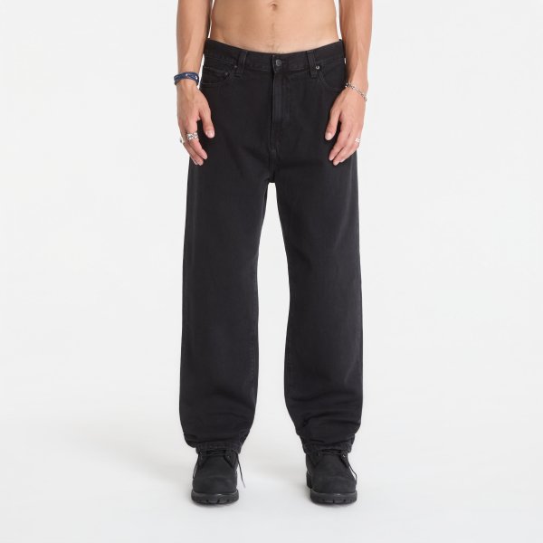 Džíny Carhartt WIP Aaron Pant Black Stone Washed 36