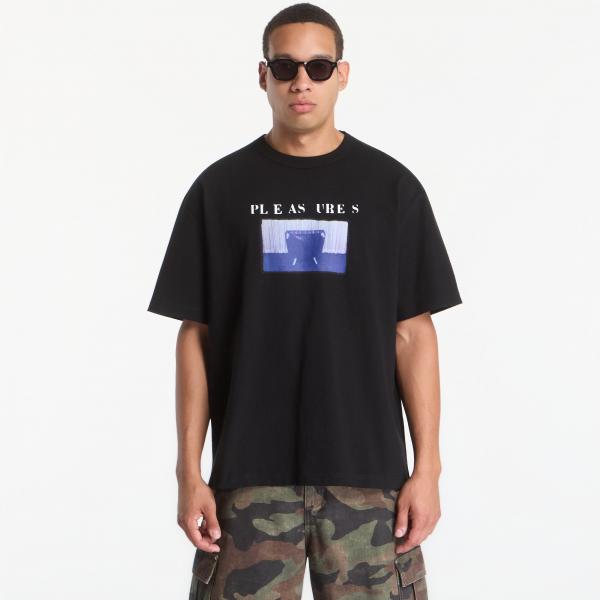 Tričko PLEASURES Speaking Heavyweight Shirt Black XXL