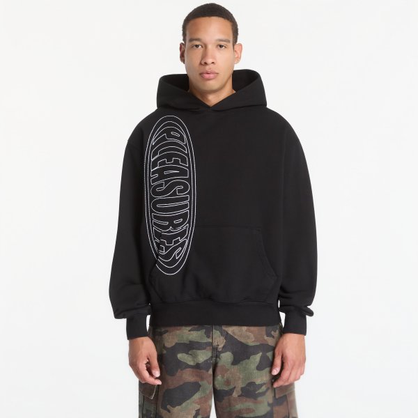 Mikina PLEASURES Ellipse Hoodie Black L