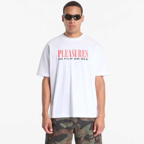 Tričko PLEASURES On Film T-Shirt White L