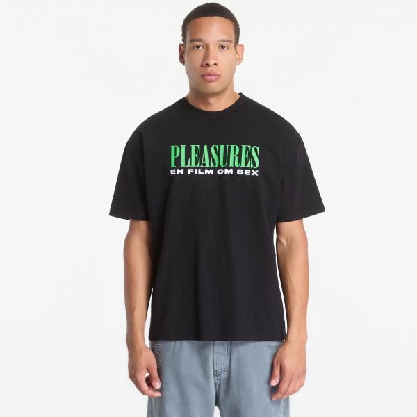 Tričko PLEASURES On Film T-Shirt Black L