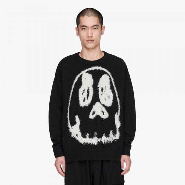 Svetr Y-3 Chito Graphic Knitted Sweater UNISEX Black M