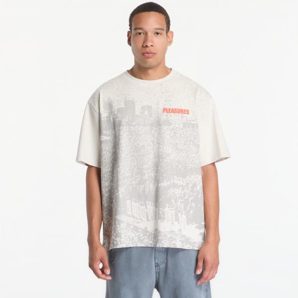Tričko PLEASURES Cup Heavyweight Shirt Ash Grey XL