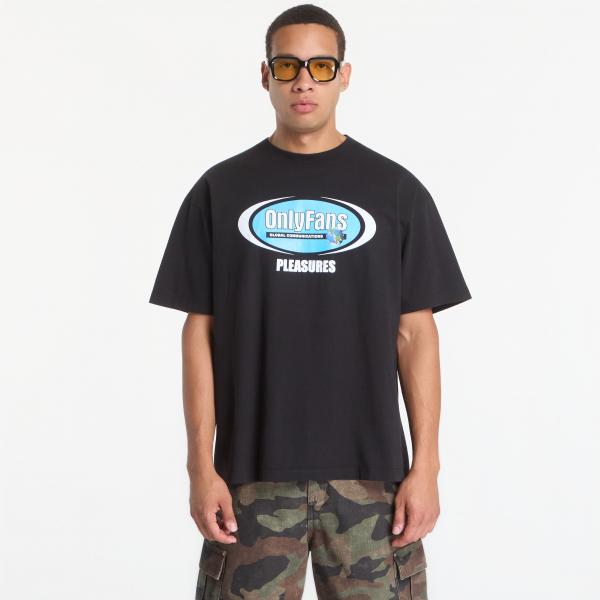 Tričko PLEASURES x OnlyFans Communications T-Shirt Black M