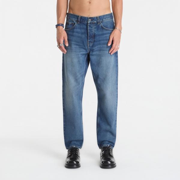 Džíny Carhartt WIP Newel Pant Blue Dark Used Wash 31
