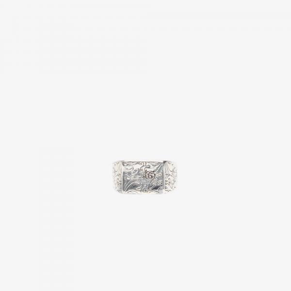 Prsten MM6 Ring Burnished Palladium XL