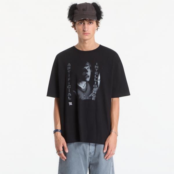Tričko MISBHV M B H Artificial Intelligence T-Shirt UNISEX Black XL