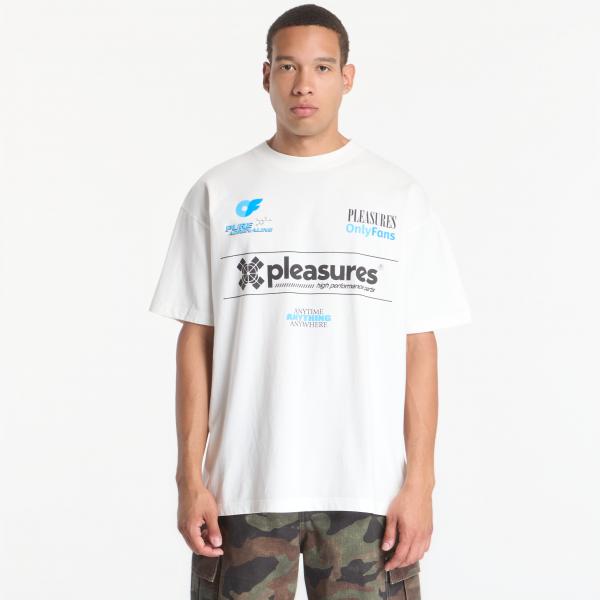 Tričko PLEASURES x OnlyFans Helmet T-Shirt White S