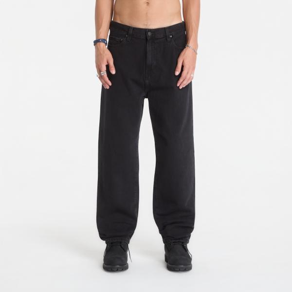 Džíny Carhartt WIP Aaron Pant Black Stone Washed 32