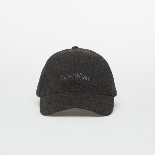 Kšiltovka Calvin Klein Embroidered Titlecase Logo Felt Black Heather OS