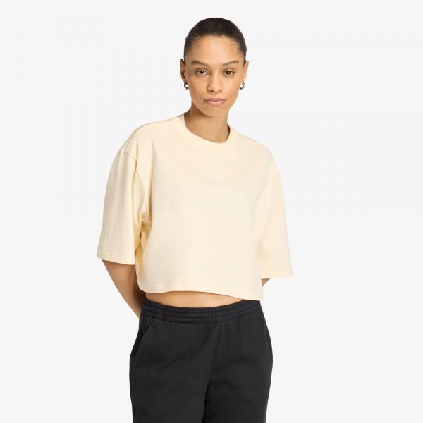 Tričko adidas Essentials Crop T-shirt Warm Vanilla XS