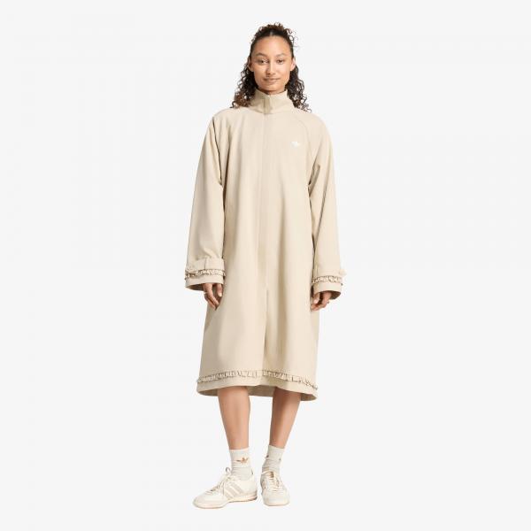 Bunda adidas Pleated Track Top Coat Khaki Three L