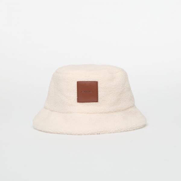 Klobouk Calvin Klein All-Over Sherpa W/ Patch Bucket BIRCH OS