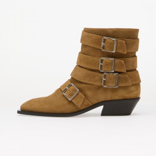 Alohas Eras Suede Leather Ankle Boots Tan 39