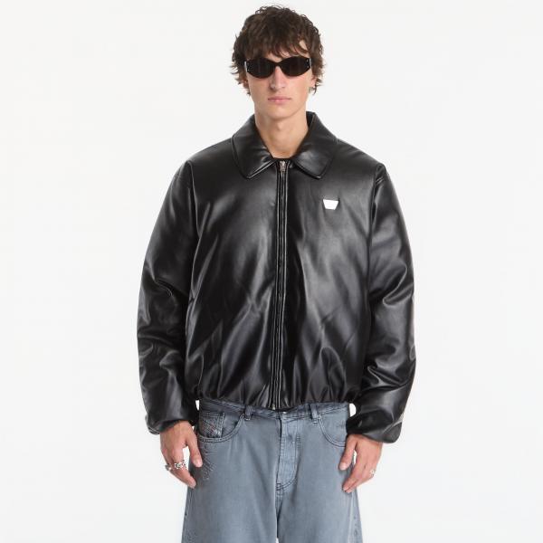 Bomber MISBHV Faux Leather Puffer Bomber Jacket UNISEX Black XXL
