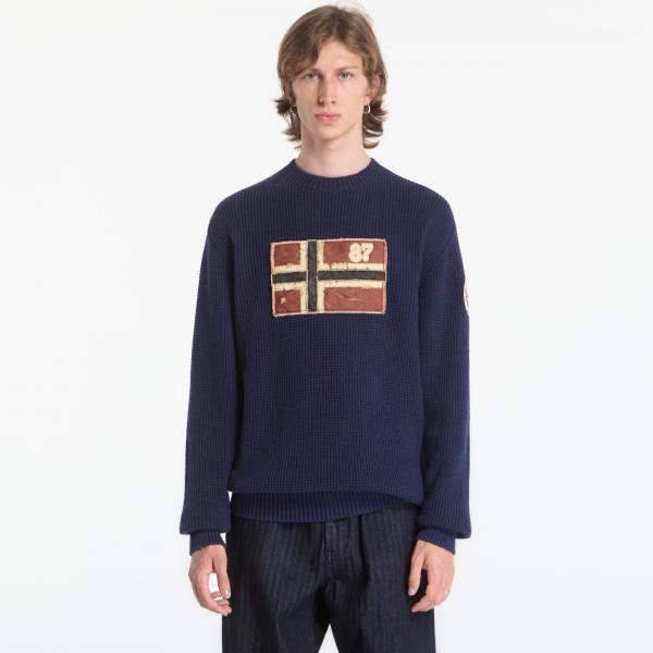 Svetr Napapijri Archive Knit Jumper Blu Marine XL