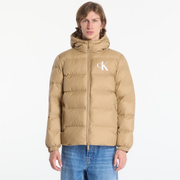 Péřovka Calvin Klein Jeans Ls Ltwt Nyln Paded H Brown L