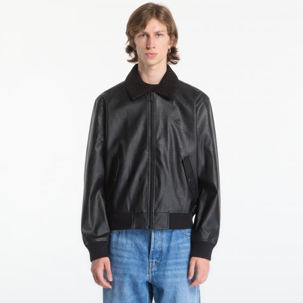 Bomber Calvin Klein Jeans Ls Faux Leather Sher Black XL