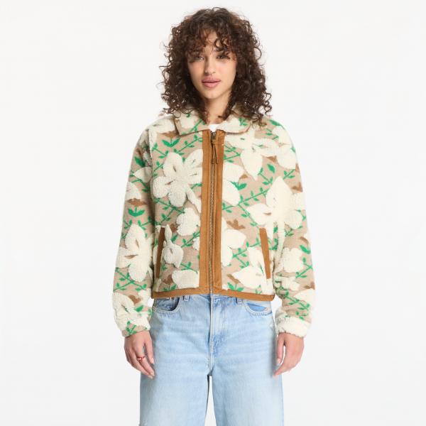 Mikina Napapijri T-Bloom Full Zip Fleece Sweatshirt Flower XS